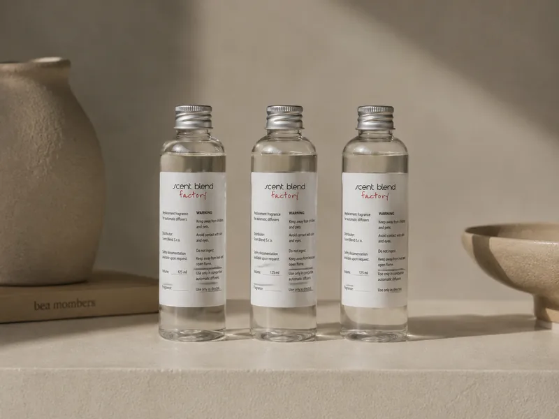 Tři lahvičky s náplní Scent Blend po 125 ml